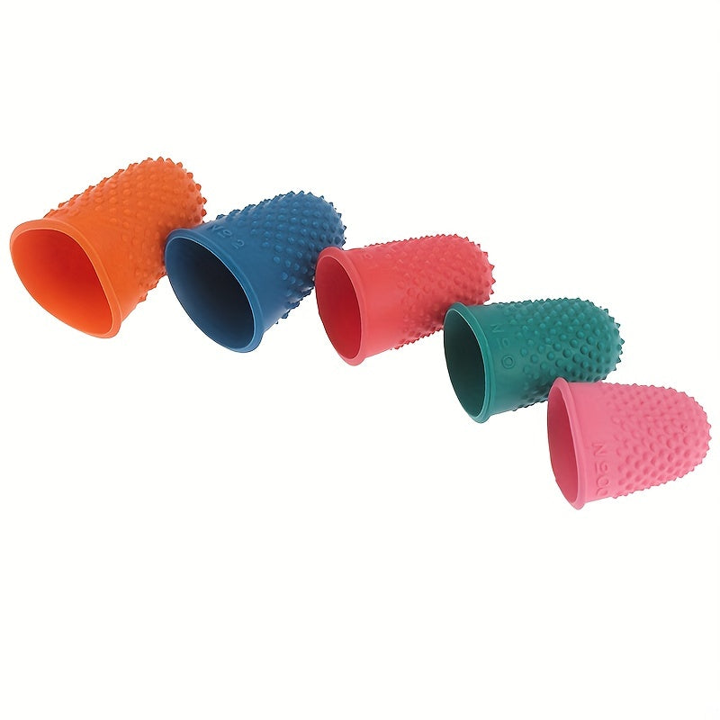 5pcs Counting Cone Rubber Thimble Protector: Perfect for Sewing, Quilting, and Craft Projects!