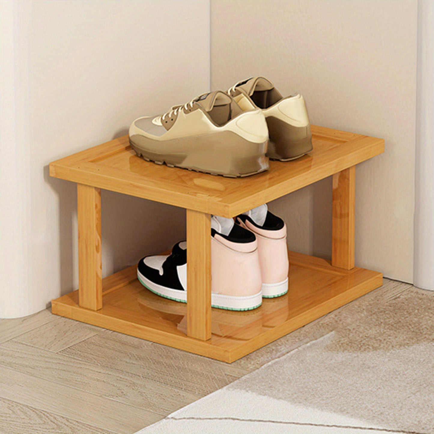 Narrow 5/7/8 Tiers Vertical Shoe Rack - Space Saving Corner Shoe Shelf, Free Standing Shoe Tower for Entryway, Closet - No-Tool Assembly Needed