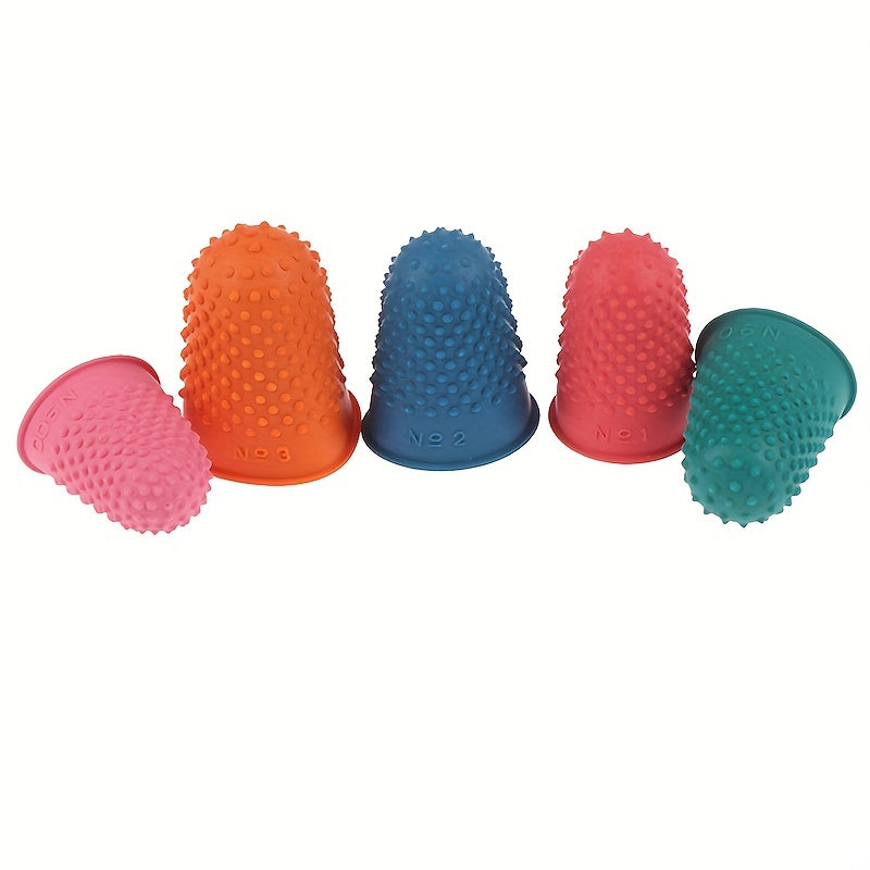 5pcs Counting Cone Rubber Thimble Protector: Perfect for Sewing, Quilting, and Craft Projects!