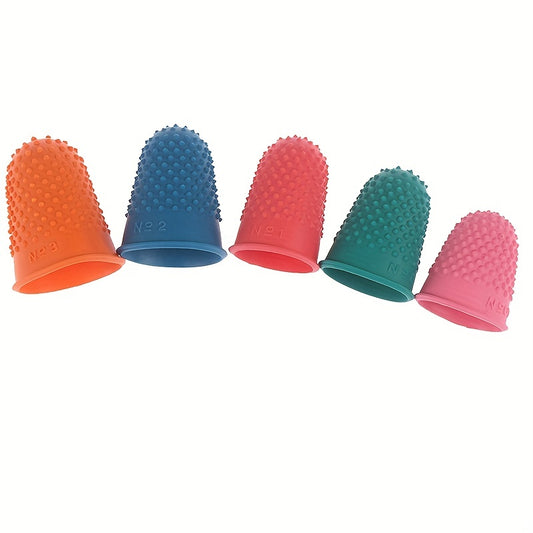 5pcs Counting Cone Rubber Thimble Protector: Perfect for Sewing, Quilting, and Craft Projects!