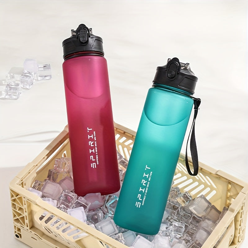 Leak-Proof HydraFlow 750ML Sports Water Bottle - BPA-Free PC Material, Portable with Seal Lid, Straw, and Carrying Loop - Ideal for Fitness, Camping, School, and Gift-Giving on Christmas, Valentine's, Labor, and Teacher's Day